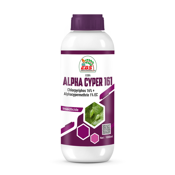 EBS Alpha Cyper 161 Chlorpyriphos 16 %+Alphacypermethrin 1% Ec
