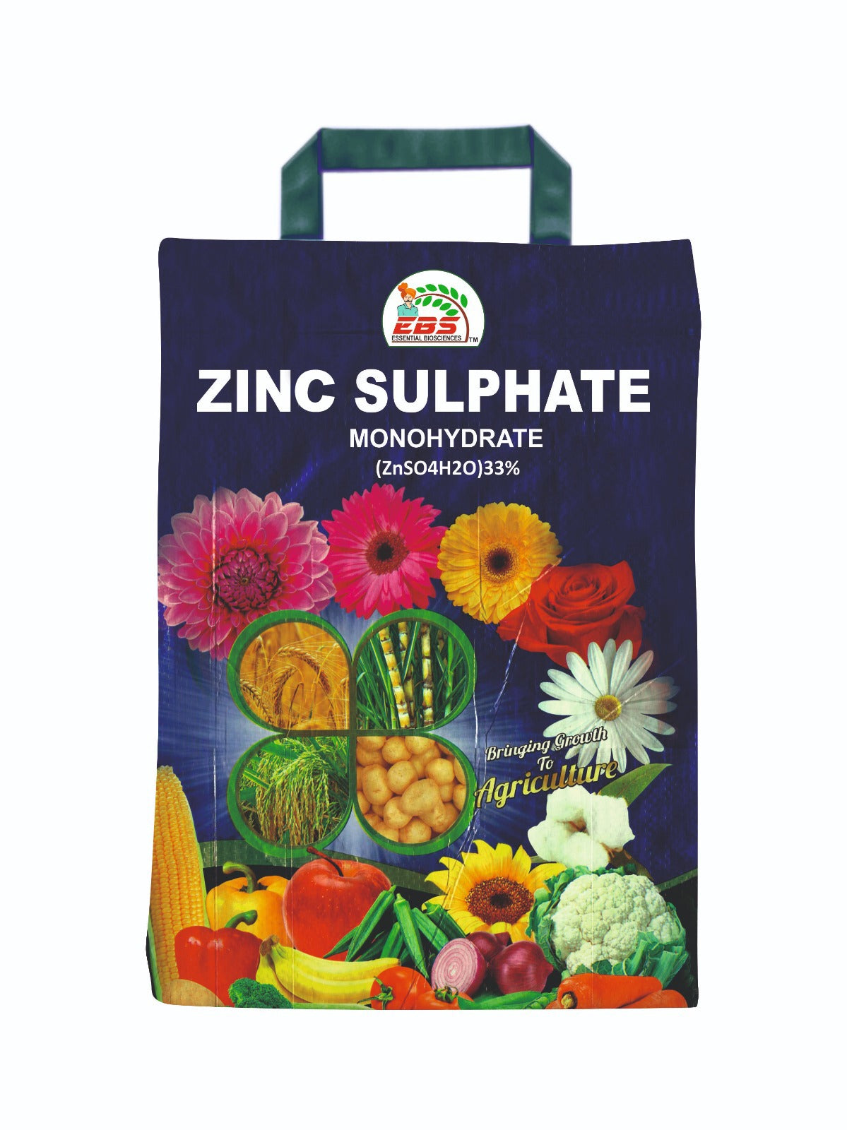 EBS Zinc Sulphate Monohydrate 33% Fertilizer Enhances Plant Growth and Development