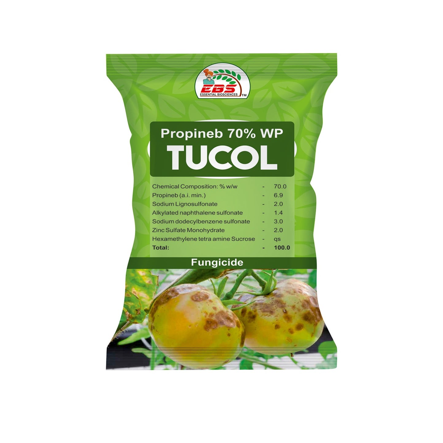 EBS TUCOL Propineb 70% WP, A Contact, Systemic Fungicide with Broad-Spectrum Activity