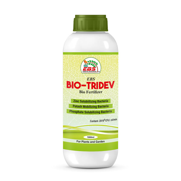 EBS BIO-TRIDEV Bio Fertilizer Zinc Solubilizing Bacteria (ZSB), Potash Mobilizing Bacteria (KMB), and Phosphate Solubilizing Bacteria (PSB)