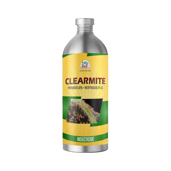 EBS CLEARMITE Propargite 42% + Hexythiazox 2% EC Insecticide, Effective Complete Mite Control in Crops